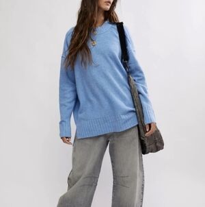 Free People - Phoebe Pullover in Waterfall Heather Size:XS